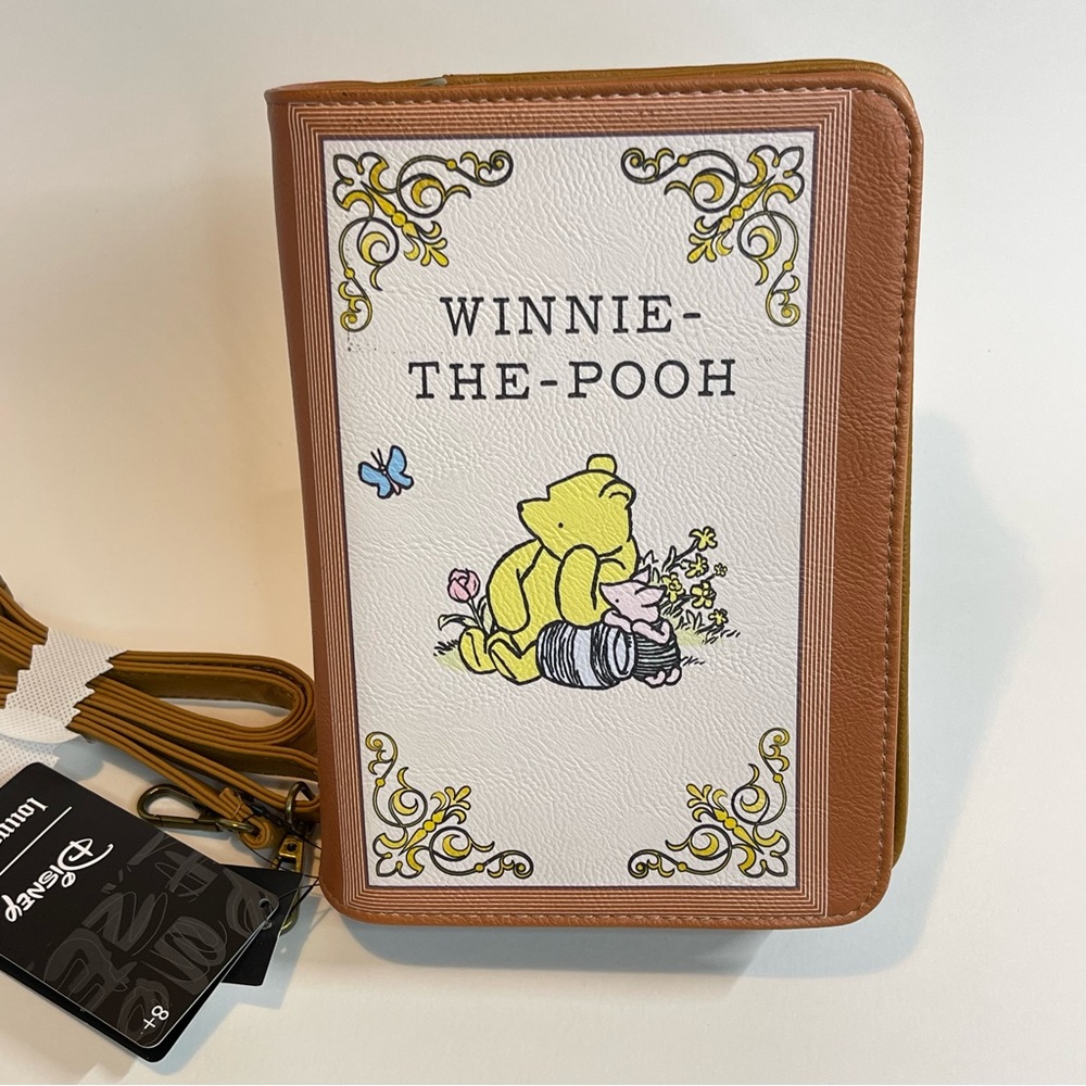 New with Tags. Disney x Loungefly - Winnie the Pooh Book Crossbody Bag